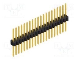 Connector: pin strips; pin header; male; PIN: 20; 1.27mm; THT; 1x20