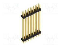 Connector: pin strips; pin header; male; PIN: 22; 2.54mm; THT; 2x11