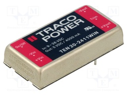 Converter: DC/DC; 20W; Uin: 9÷36V; 5VDC; Iout: 4000mA; 2"x1"; 27g