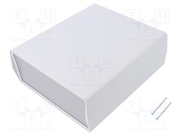 Enclosure: with panel; PCB is fastened in guides; EURO 93; ABS