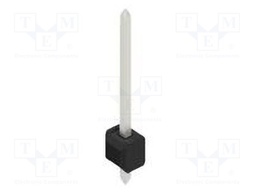 Connector: pin strips; pin header; male; PIN: 1; 2.54mm; THT; 1x1