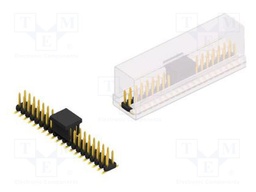 Connector: pin strips; pin header; male; PIN: 40; 2mm; SMT; 2x20