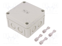 Enclosure: multipurpose; X: 94mm; Y: 94mm; Z: 57mm; TK PS; grey; IP66