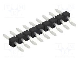 Connector: pin strips; pin header; male; PIN: 9; 2.54mm; SMT; 1x9