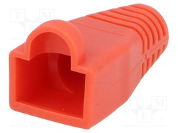 RJ45 plug boot; 6mm; Colour: red
