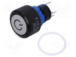 Switch: push-button; Pos: 2; SPDT; 0.5A/220VAC; 1A/24VDC; ON-(ON)