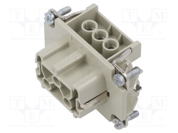 Connector: rectangular; female; EPIC H-BE; PIN: 6; 6+PE; size H-B 6