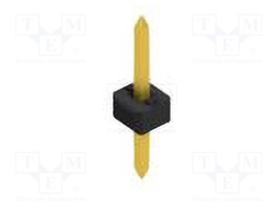 Connector: pin strips; pin header; male; PIN: 1; 2mm; THT; 1x1; 100V