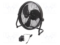 Fan: AC; 43W; 220÷240V; Ø: 300mm; Len: 1.5m; 400x380x220mm; black