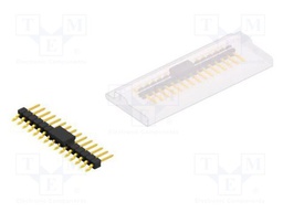 Connector: pin strips; pin header; male; PIN: 15; 2.54mm; SMT; 1x15