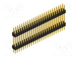 Connector: pin strips; pin header; male; PIN: 50; 1.27mm; THT; 2x25