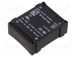Transformer: encapsulated; 3VA; 115/115VAC; 9V; 9V; 167mA; 167mA