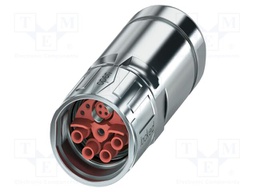 Connector: M23; plug; PIN: 13; crimped; SPEEDCON-Lock; straight