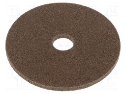 Wheel; fleece; Dim: Ø125x6mm; Mount.hole diam: 22mm