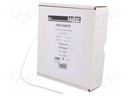 Heat shrink sleeve; glueless; 2: 1; 1.2mm; L: 10m; transparent