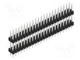 Connector: pin strips; pin header; male; PIN: 44; 2.54mm; THT; 2x22
