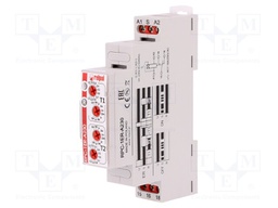 Timer; 1s÷10days; SPDT; 24VDC/16A,250VAC/16A; 230VAC; DIN; PIN: 6