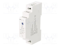 Power supply: switched-mode; 12W; 5VDC; 2.4A; 220÷240VAC; DIN; IP20