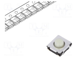 Microswitch TACT; SPST; Pos: 2; 0.02A/15VDC; SMT; none; 0.5N; 3.1mm