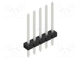 Connector: pin strips; pin header; male; PIN: 5; 2mm; THT; 1x5; 100V
