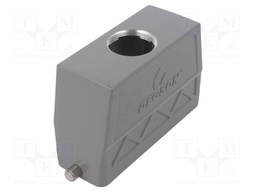 Enclosure: for HDC connectors; size D24B; for cable; for latch