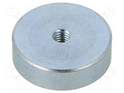 Magnet: permanent; neodymium; 75N; Ø: 16mm; H: 4.5mm; steel