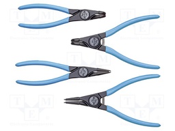 Kit: pliers; for circlip; 4pcs.