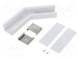 Connector 135°; white; aluminium; Application: VARIO30-07