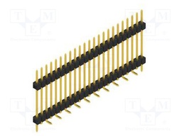 Connector: pin strips; pin header; male; PIN: 23; 2.54mm; SMT; 1x23