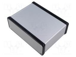 Enclosure: with panel; 1455; X: 165mm; Y: 120mm; Z: 51.5mm; aluminium