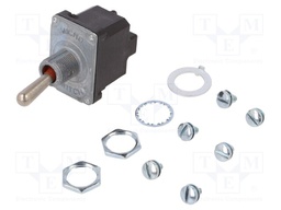 Switch: toggle; Pos: 2; DPST; (ON)-OFF; 6A/230VAC; 18A/28VDC; IP67