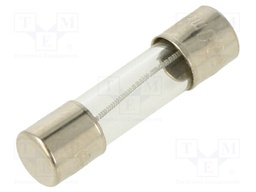 Fuse: fuse; 500mA; 250VAC; glass; 20x5.2mm; brass; bulk
