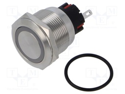 Switch: vandal resistant; Pos: 2; SPDT; 5A/250VAC; IP65; ON-(ON)