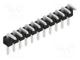 Connector: pin strips; pin header; male; PIN: 11; 2.54mm; THT; 1x11