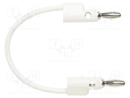 Test lead; 60VDC; 30VAC; 15A; Len: 0.102m; white; Series: B