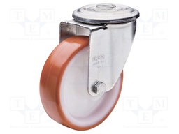 Transport wheel; Ø: 80mm; W: 30mm; H: 107mm; torsional; 122kg