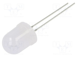 LED; 10mm; white warm; 4200mcd; 30°; Front: convex; 5.5÷20VDC; 320mW