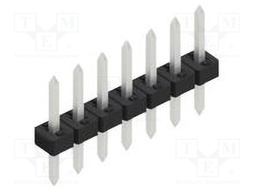 Connector: pin strips; pin header; male; PIN: 7; 2mm; THT; 1x7; 100V