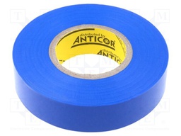 Tape: electrical insulating; W: 19mm; L: 20m; D: 0.19mm; blue; 380%