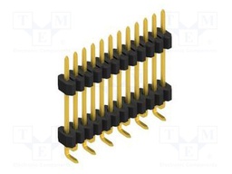 Connector: pin strips; pin header; male; PIN: 12; 1.27mm; SMT; 1x12