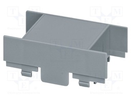 Upper housing; grey; UL94V-0; EG 45; polycarbonate; X: 45mm; Y: 75mm