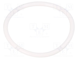 O-ring gasket; silicone; Thk: 3mm; Øint: 43mm; white; -60÷160°C
