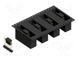 Connector: pin strips; pin header; male; PIN: 7; 2.54mm; SMT; 1x7