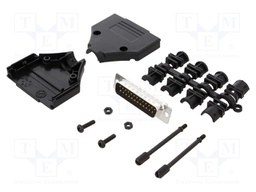 D-Sub; PIN: 25; plug; male; stamped and formed contacts; straight