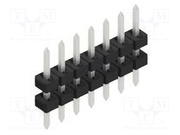 Connector: pin strips; pin header; male; PIN: 7; 2mm; THT; 1x7; 100V