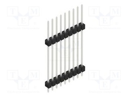 Connector: pin strips; pin header; male; PIN: 9; 2.54mm; THT; 1x9
