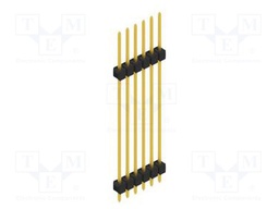 Connector: pin strips; pin header; male; PIN: 6; 2.54mm; THT; 1x6
