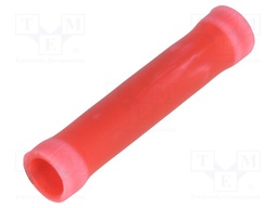 Butt splice; insulated; copper; 0.3÷1.4mm2; tinned; crimped