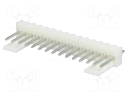 Socket; wire-board; male; KK 254; 2.54mm; PIN: 15; THT; 4A; tinned