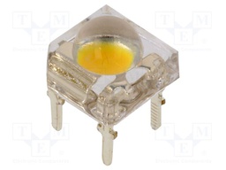 LED Super Flux; white warm; 7.62x7.62mm; 8400÷10000mcd; 120°